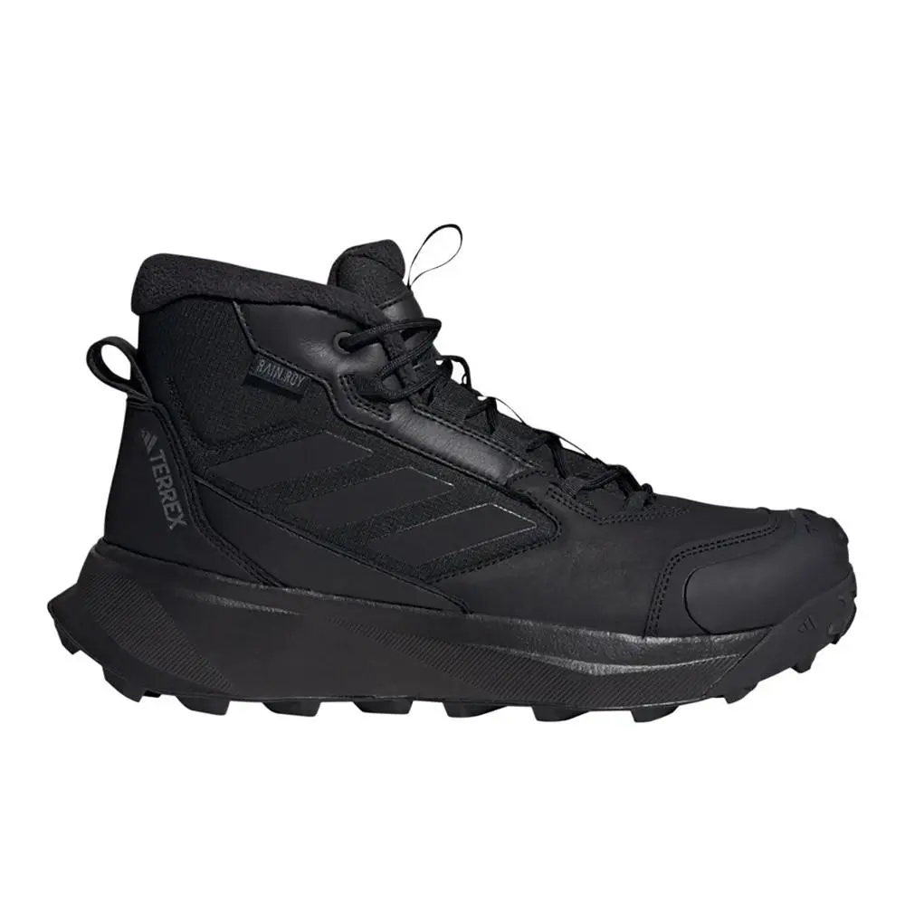Adidas Terrex Winter Leather Mid Cut Rain.rdy Cold.rdy Mens Black Sneakers Athl