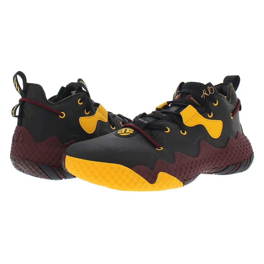 Adidas shoes - Black/Burgundy/Yellow, Main: Black 0
