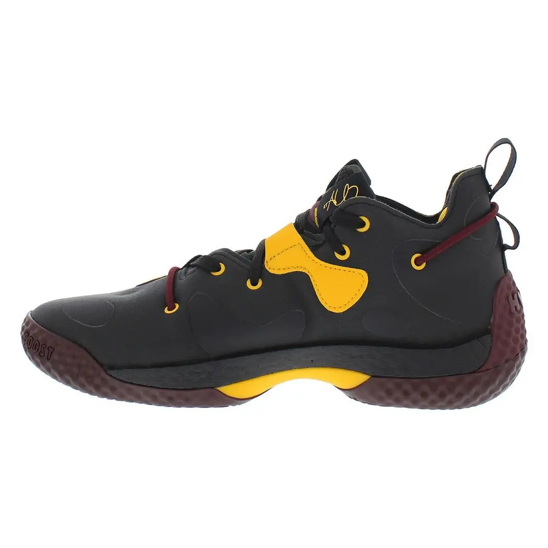 Adidas shoes - Black/Burgundy/Yellow, Main: Black 4