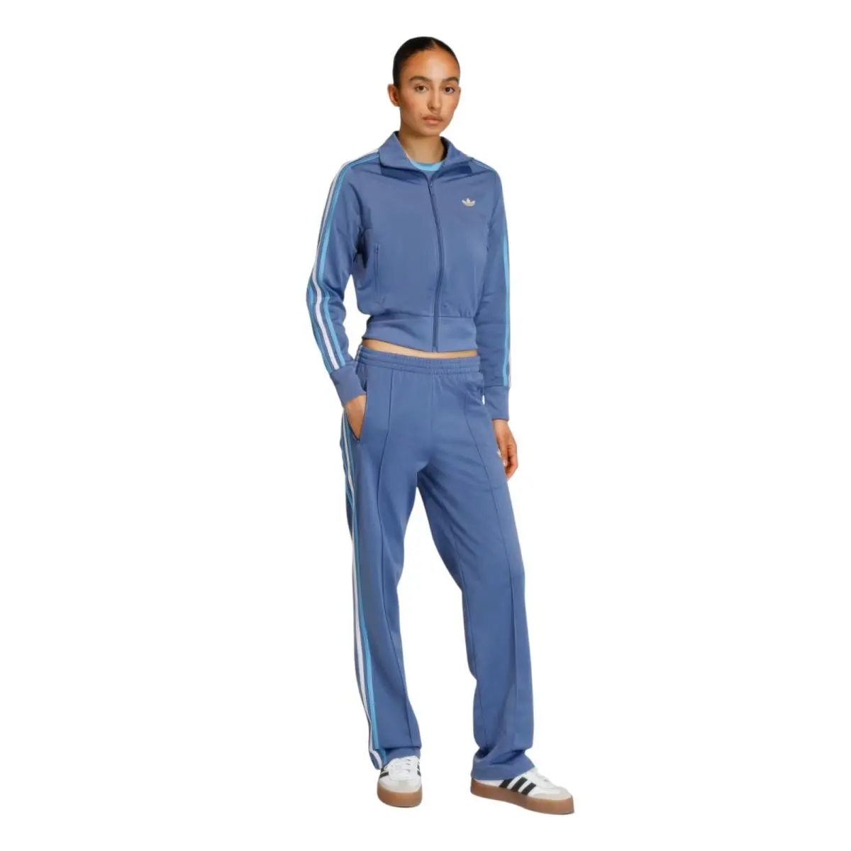 Originals Adicolor Sport World Cup Firebird Jacket Pants Track Suit Crew Blue/Light Blue/White by Adidas