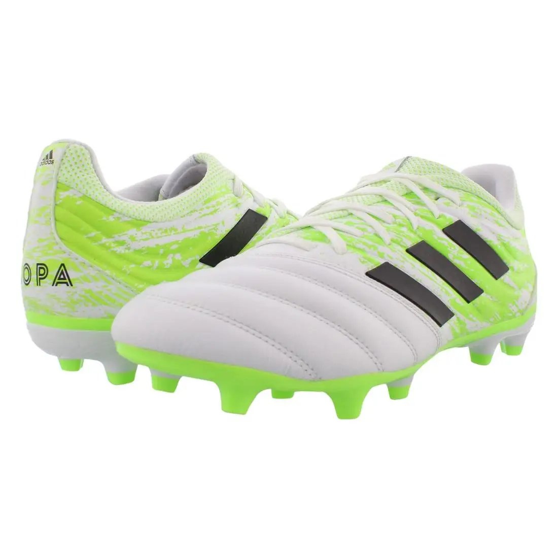 Adidas shoes - Footwear White/Core Black/Signal Green, Main: White 4