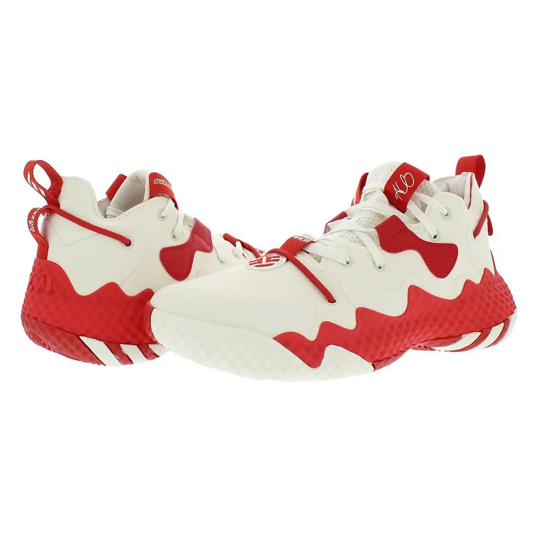 Adidas shoes - Off White/Off White/Team College Red, Main: Red 6