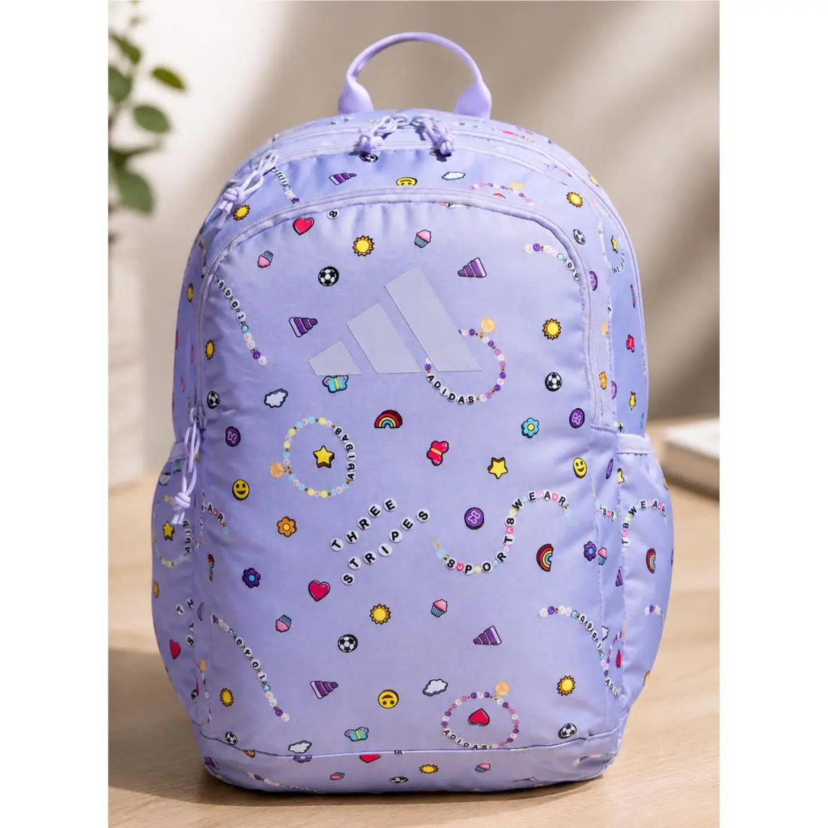 Classic Backpack Laptop School Travel Gym Book Bag Purple by Adidas