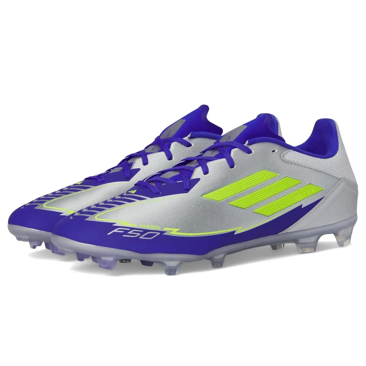Adidas shoes - Silver Metallic/Solar Yellow/Lucid Blue 6