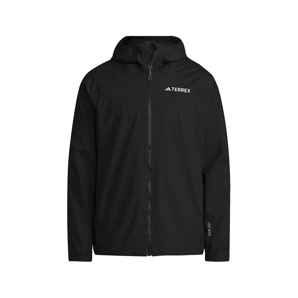 Adidas Terrex Multi 2L Rain.rdy Jacket Mens Black Casual Athletic Outerwear SB11