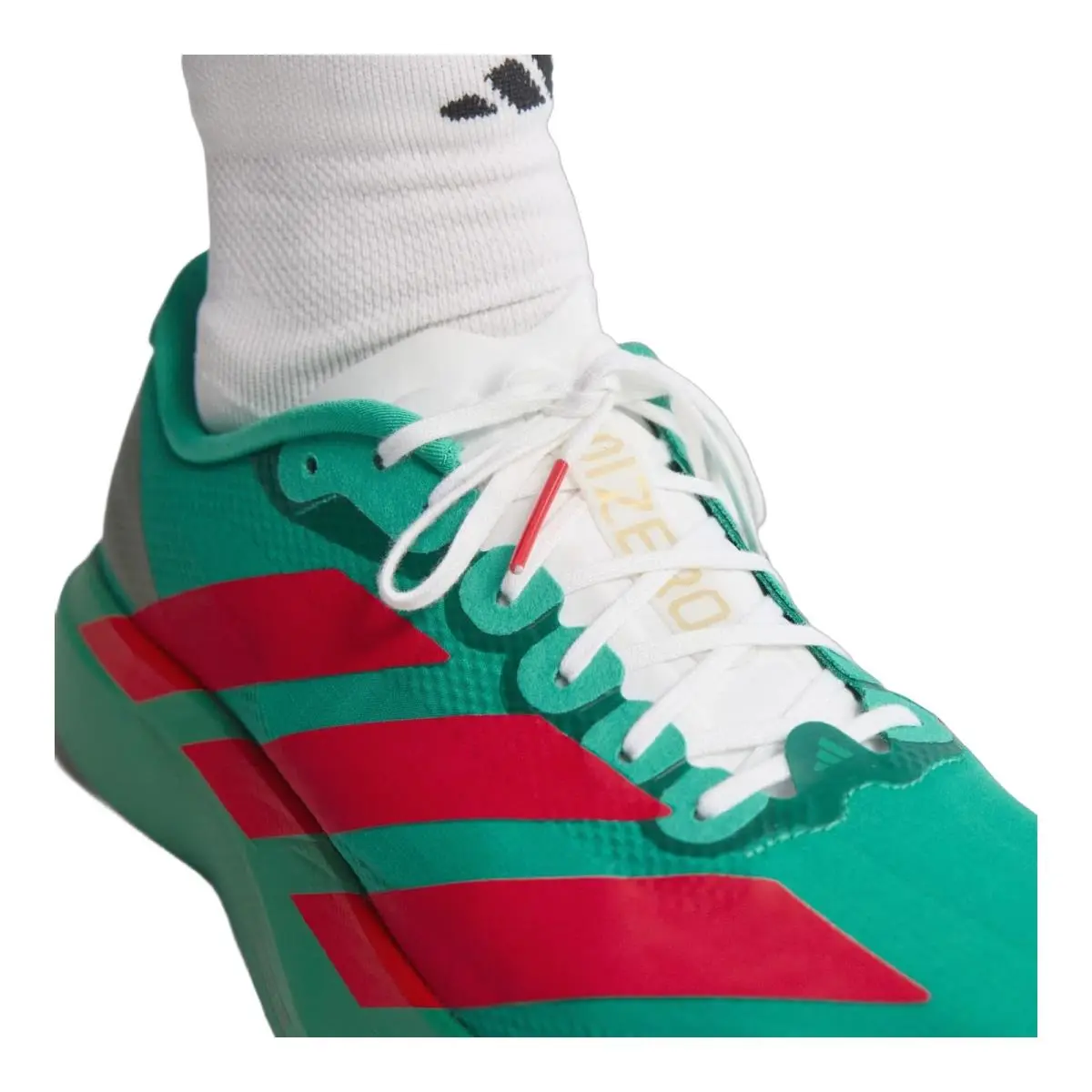 Adidas shoes - Adizero Evo Sl Woven - Adizero Evo Woven - JQ4440 - Court Green/Lucid Red/Cloud White 4