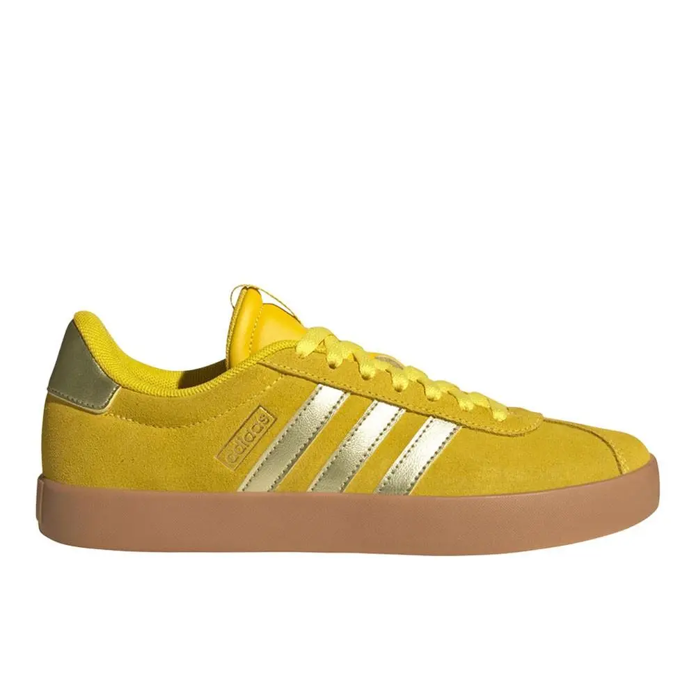 Adidas Vl Court 3.0 Womens Yellow Sneakers Casual Shoes JP5328