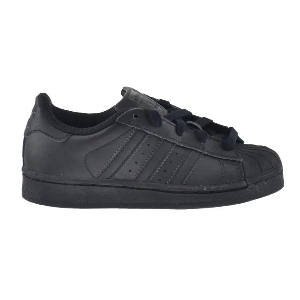 Little Kid`s Adidas Superstar C Core Black/core Black/core Black D70185 - Core Black/Core Black/Core Black
