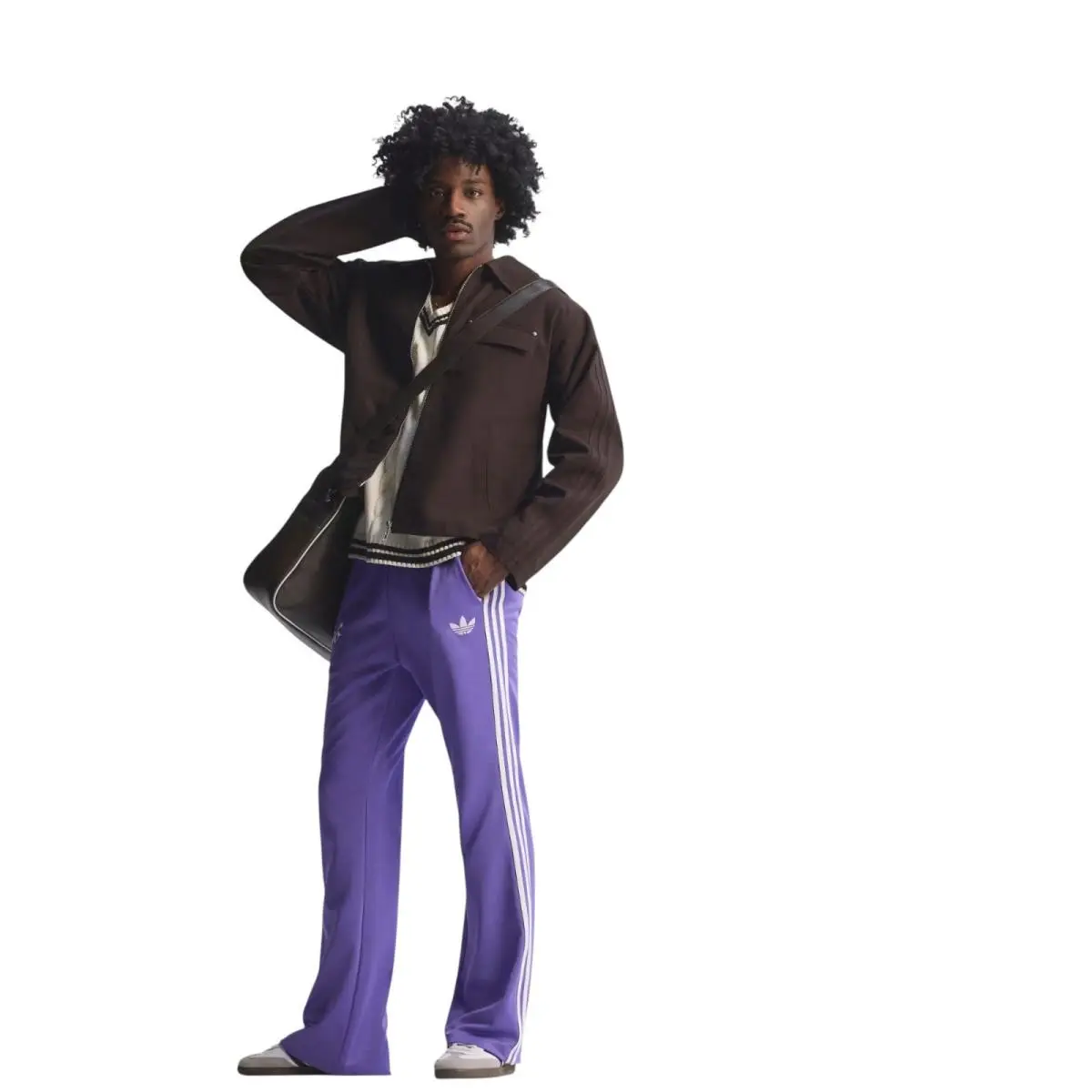 Adidas clothing - Adidas Bob Marley OG Track Pants - JY5211 - Purple 1
