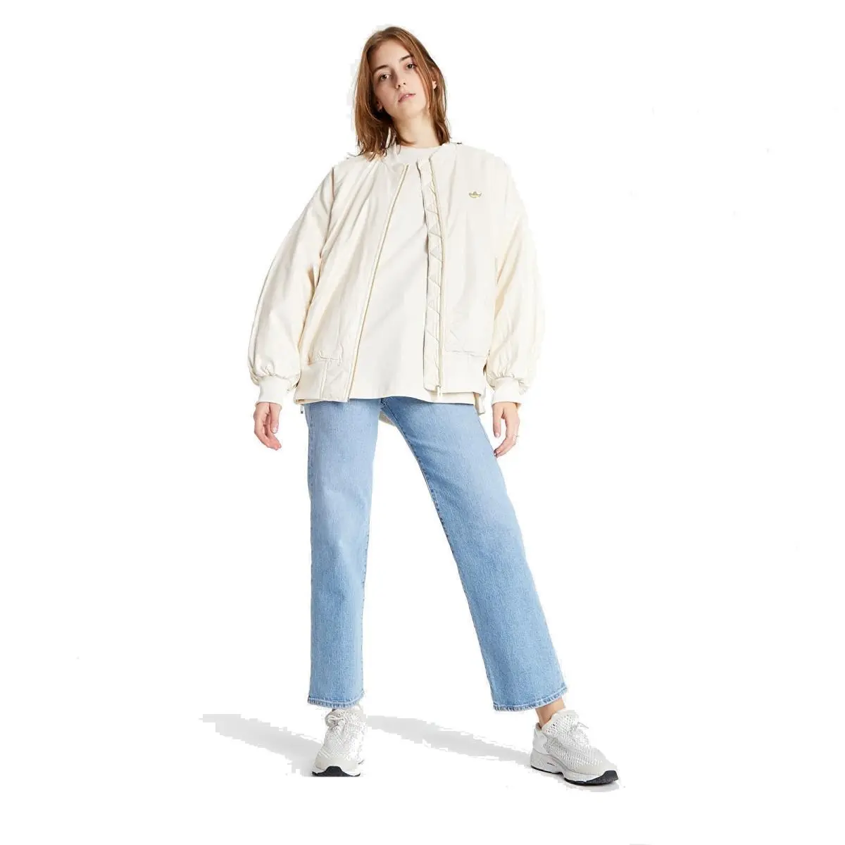 Originals Womens Bomber Jacket Wonder White by Adidas