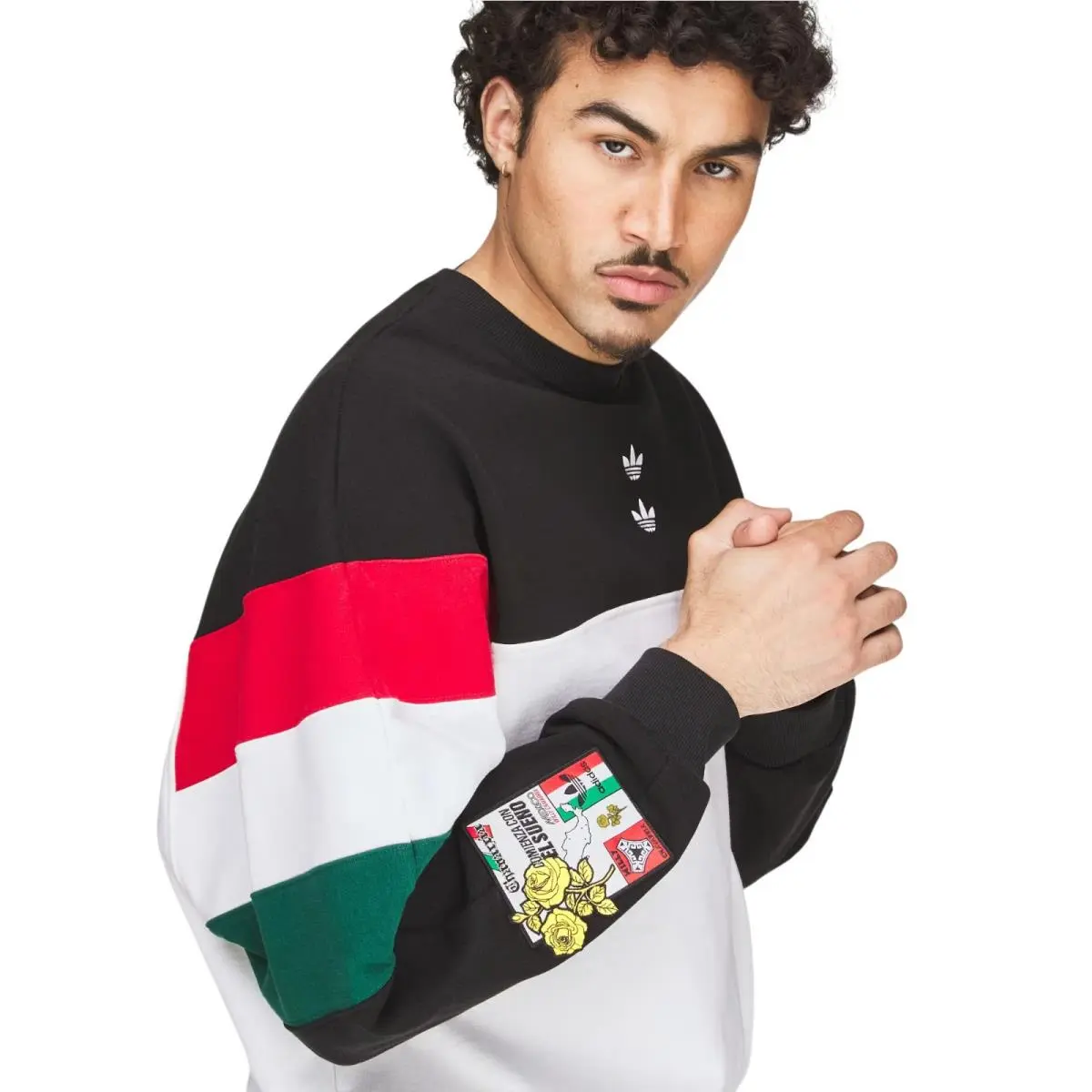 Adidas clothing - Chavarria Fleece Crewneck Sweatshirt - Chavarria Fleece Crewneck Sweatshirt - KV1976 - Black 14