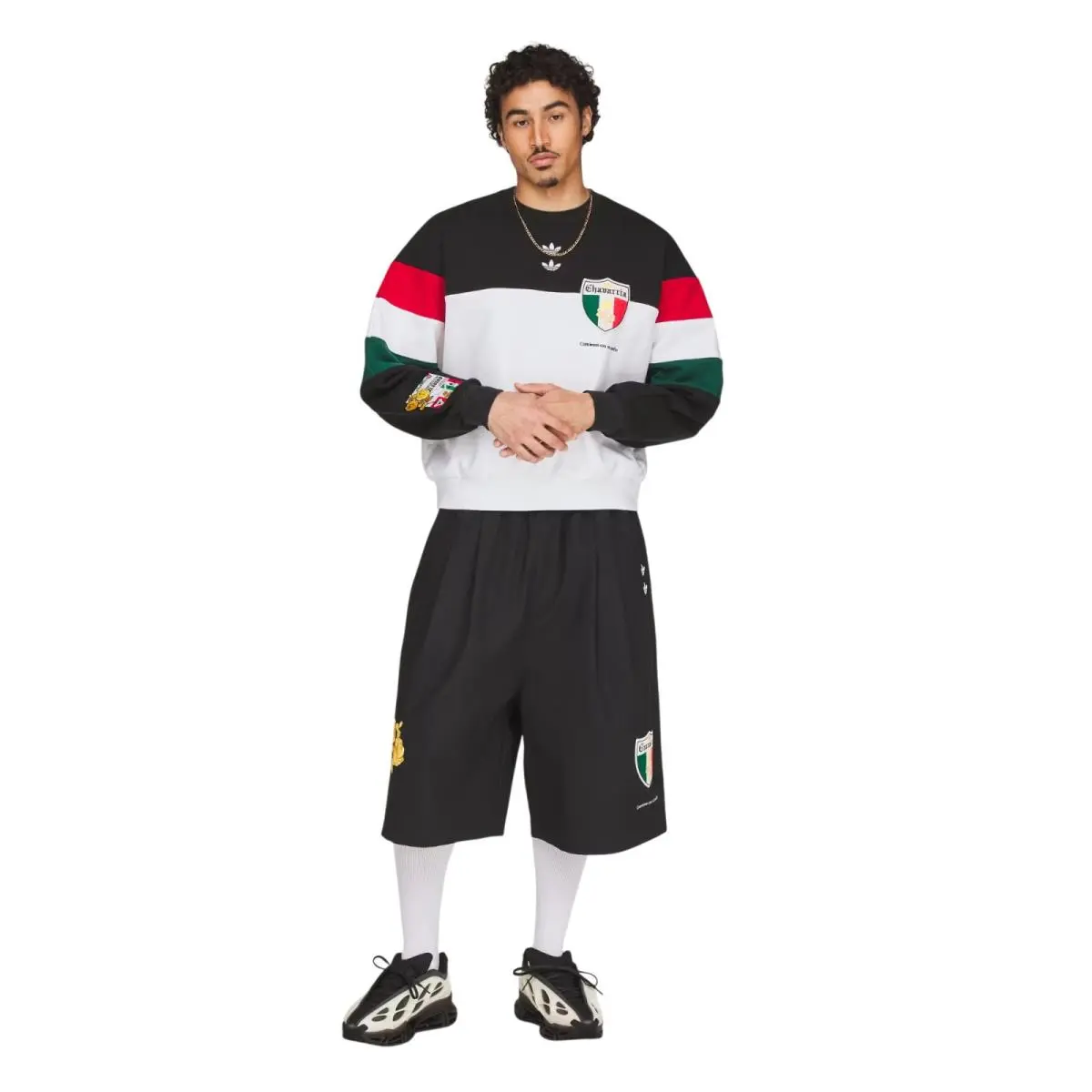 Adidas clothing - Chavarria Fleece Crewneck Sweatshirt - Chavarria Fleece Crewneck Sweatshirt - KV1976 - Black 10