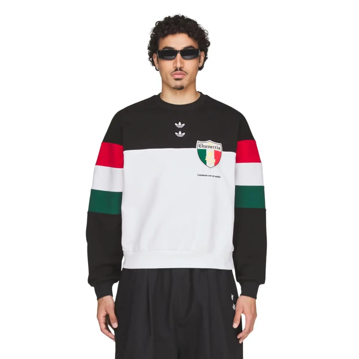 Adidas clothing - Chavarria Fleece Crewneck Sweatshirt - Chavarria Fleece Crewneck Sweatshirt - KV1976 - Black 13