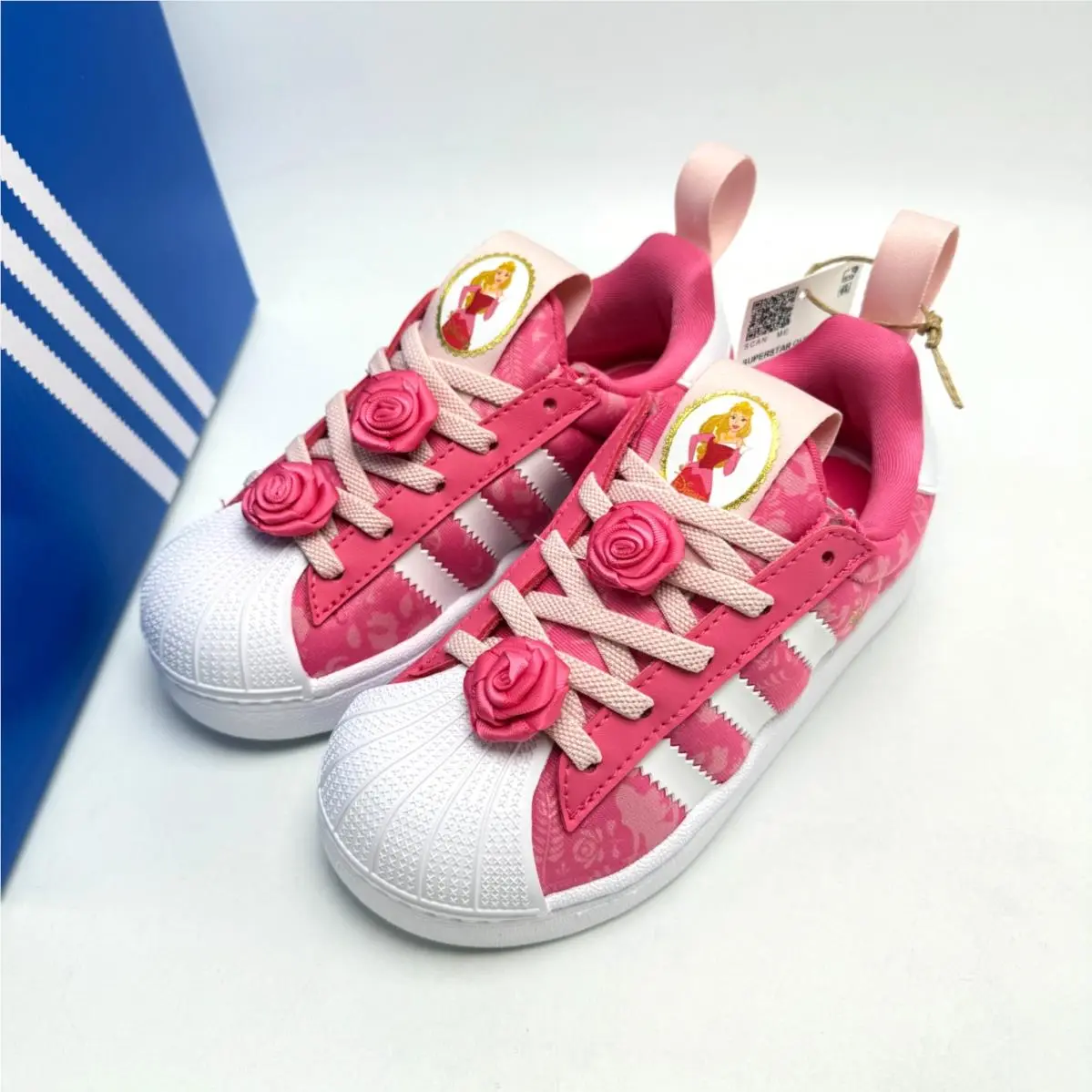 Adidas shoes - adidas Disney Princess SUPERSTAR QUICKON - Pink / White-B / Gold Metallic 6