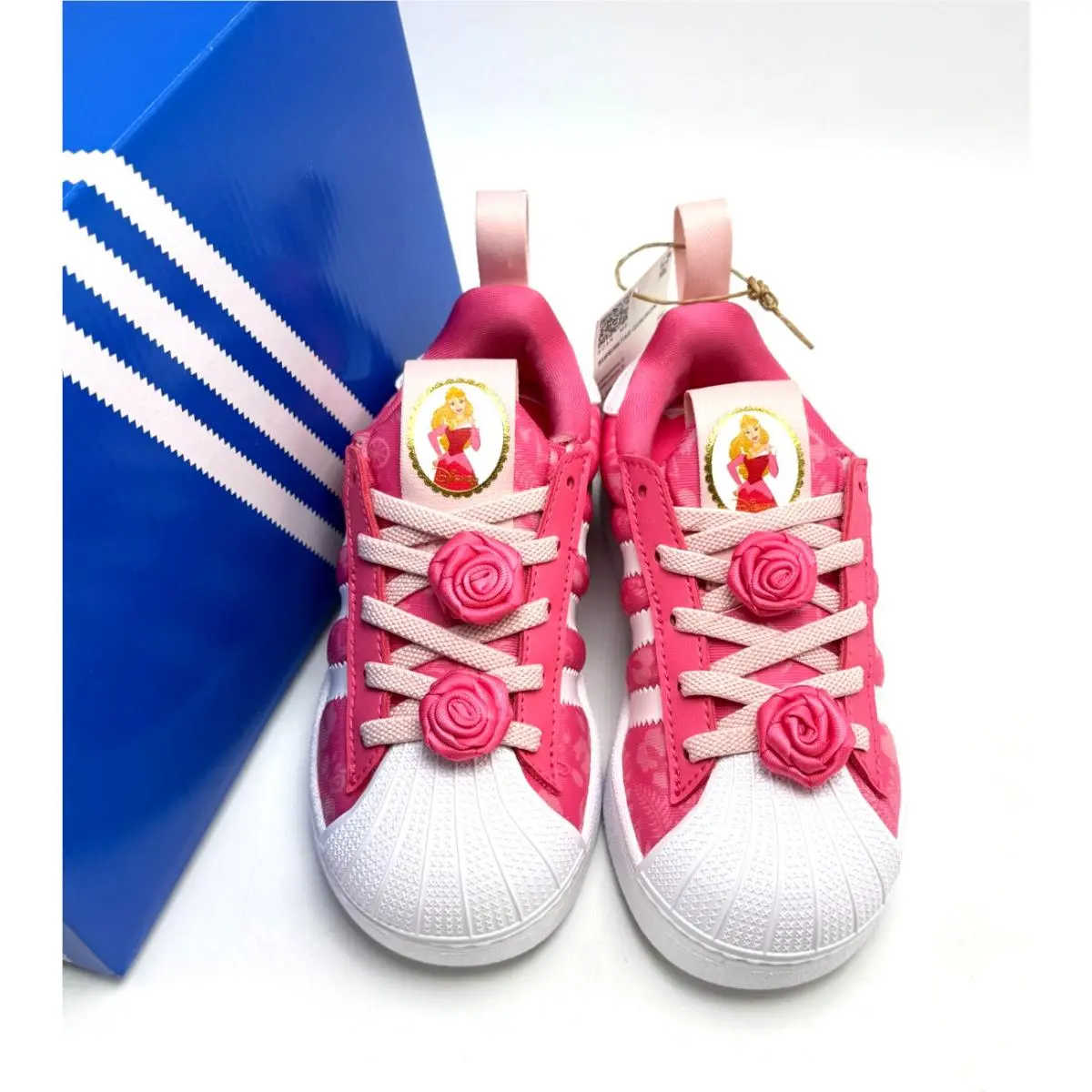 Adidas shoes - adidas Disney Princess SUPERSTAR QUICKON - Pink / White-B / Gold Metallic 0