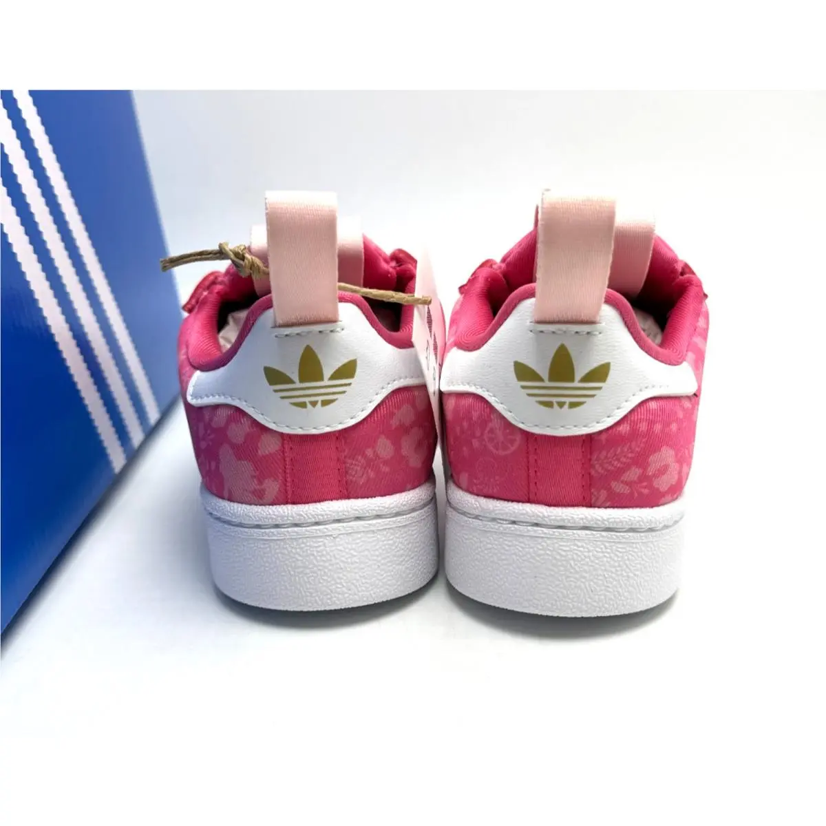 Adidas shoes - adidas Disney Princess SUPERSTAR QUICKON - Pink / White-B / Gold Metallic 3