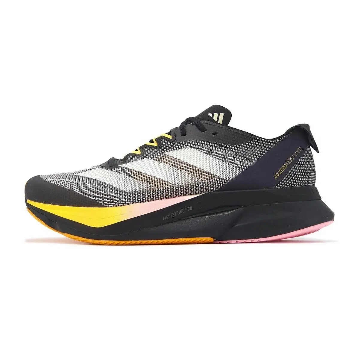 Adidas shoes - adidas Adizero Boston 12 - Adizero Boston - IF9212 - Core Black/ Zero Metallic/ Spark 18