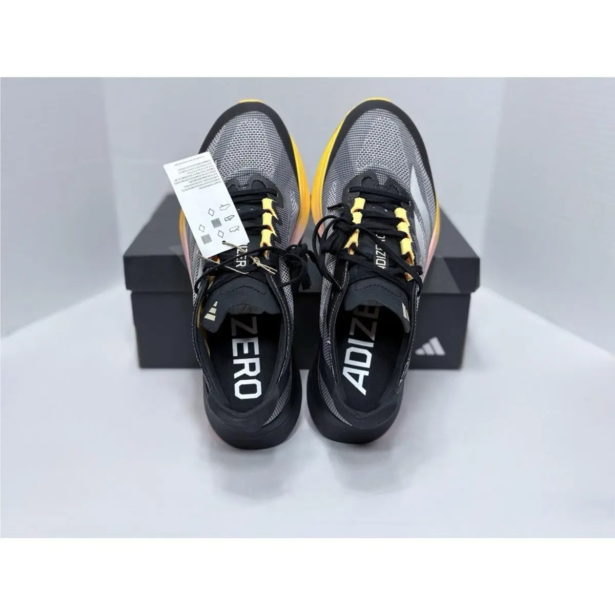 Adidas shoes - adidas Adizero Boston 12 - Adizero Boston - IF9212 - Core Black/ Zero Metallic/ Spark 8