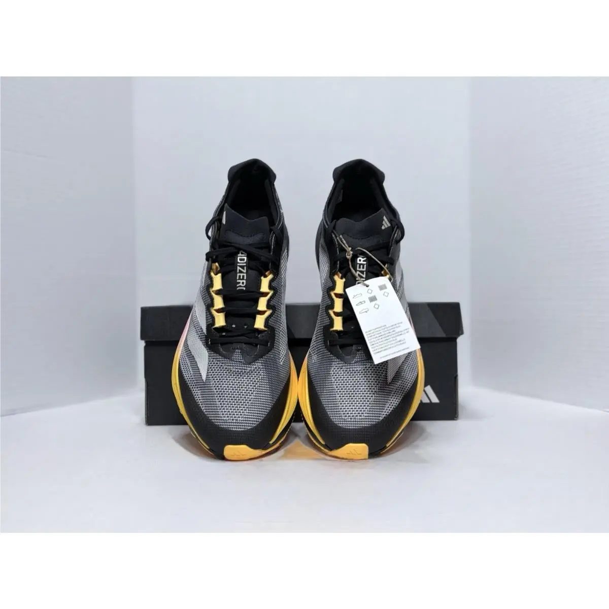 Adidas shoes - adidas Adizero Boston 12 - Adizero Boston - IF9212 - Core Black/ Zero Metallic/ Spark 3