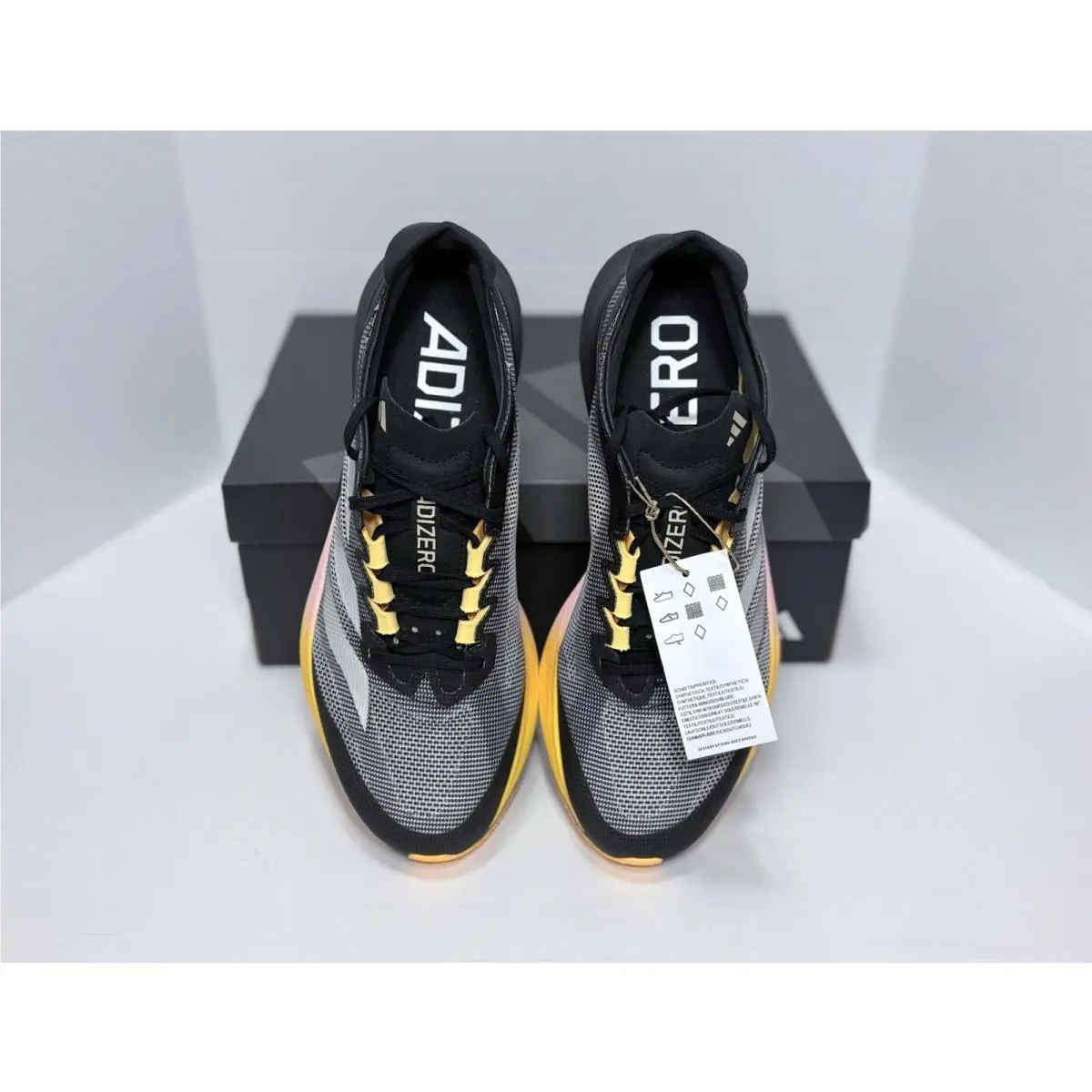 Adidas shoes - adidas Adizero Boston 12 - Adizero Boston - IF9212 - Core Black/ Zero Metallic/ Spark 4