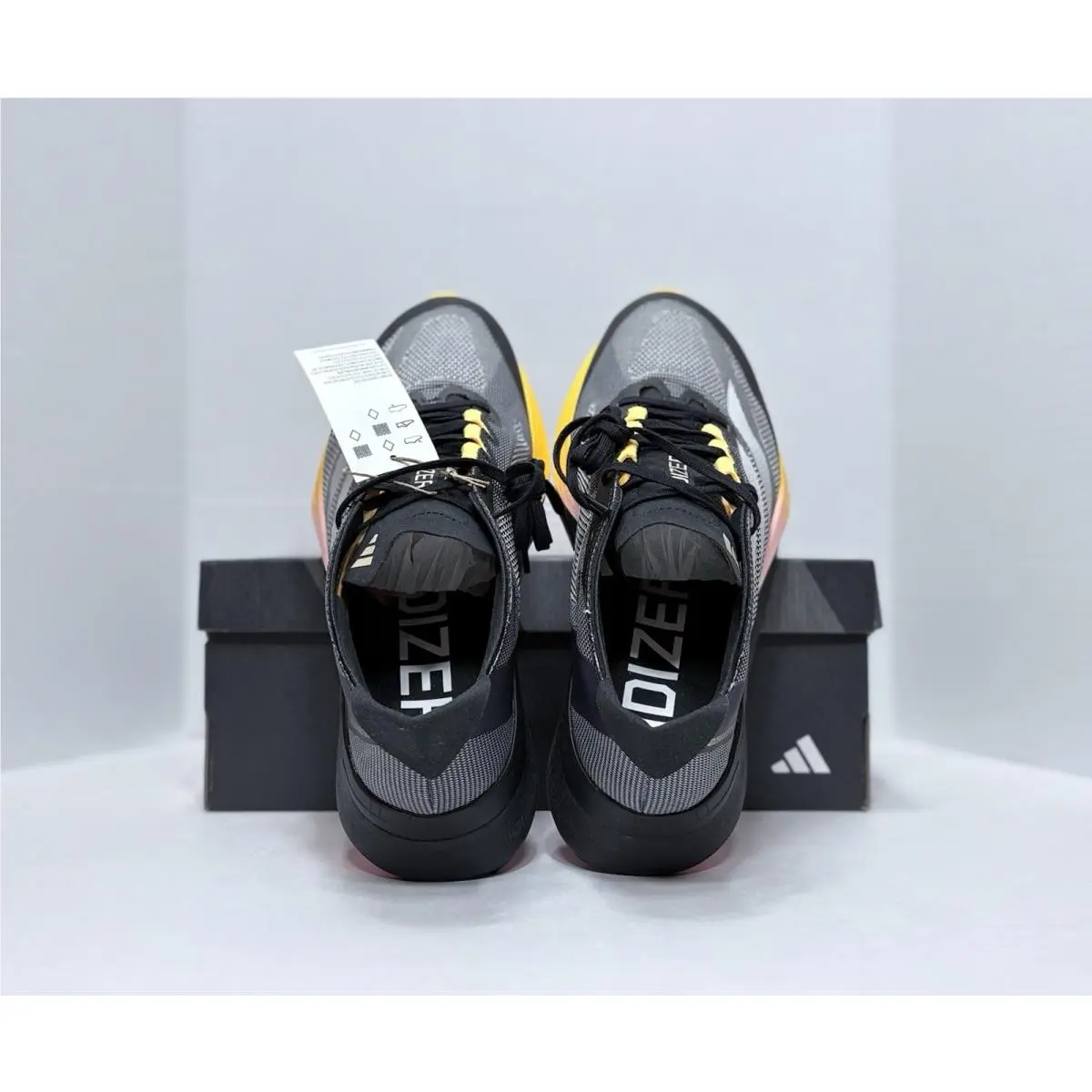 Adidas shoes - adidas Adizero Boston 12 - Adizero Boston - IF9212 - Core Black/ Zero Metallic/ Spark 7