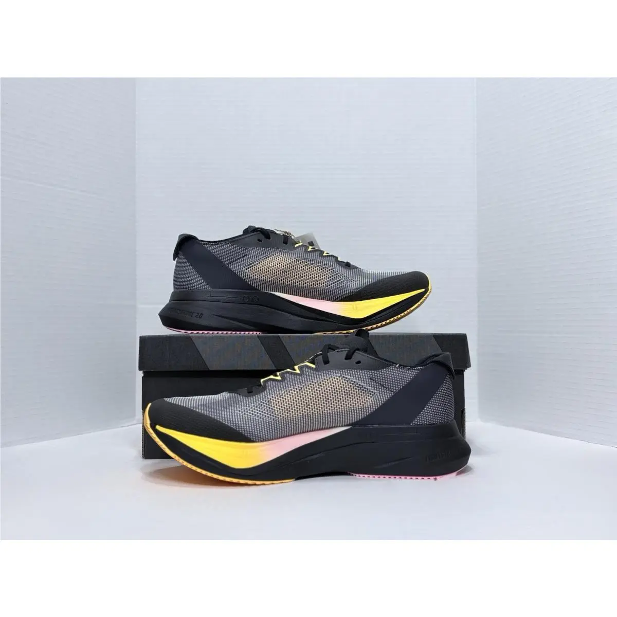 Adidas shoes - adidas Adizero Boston 12 - Adizero Boston - IF9212 - Core Black/ Zero Metallic/ Spark 25