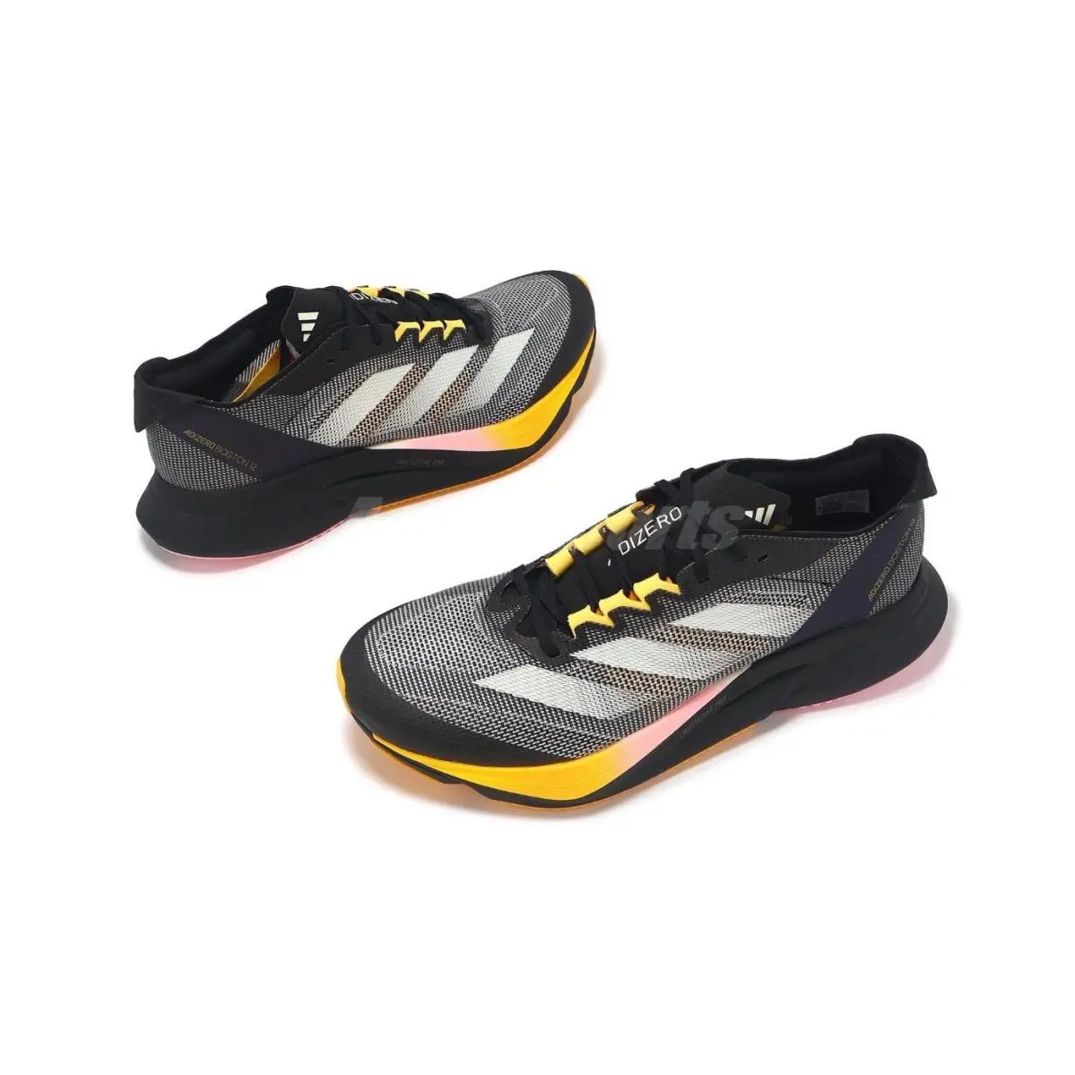 Adidas shoes - adidas Adizero Boston 12 - Adizero Boston - IF9212 - Core Black/ Zero Metallic/ Spark 41