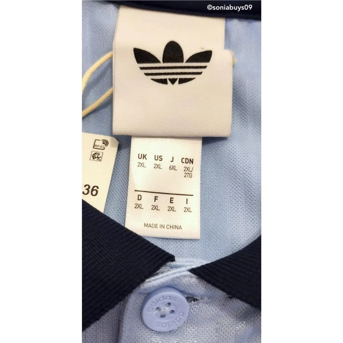 Adidas clothing - Night Indigo/Clear Sky 14