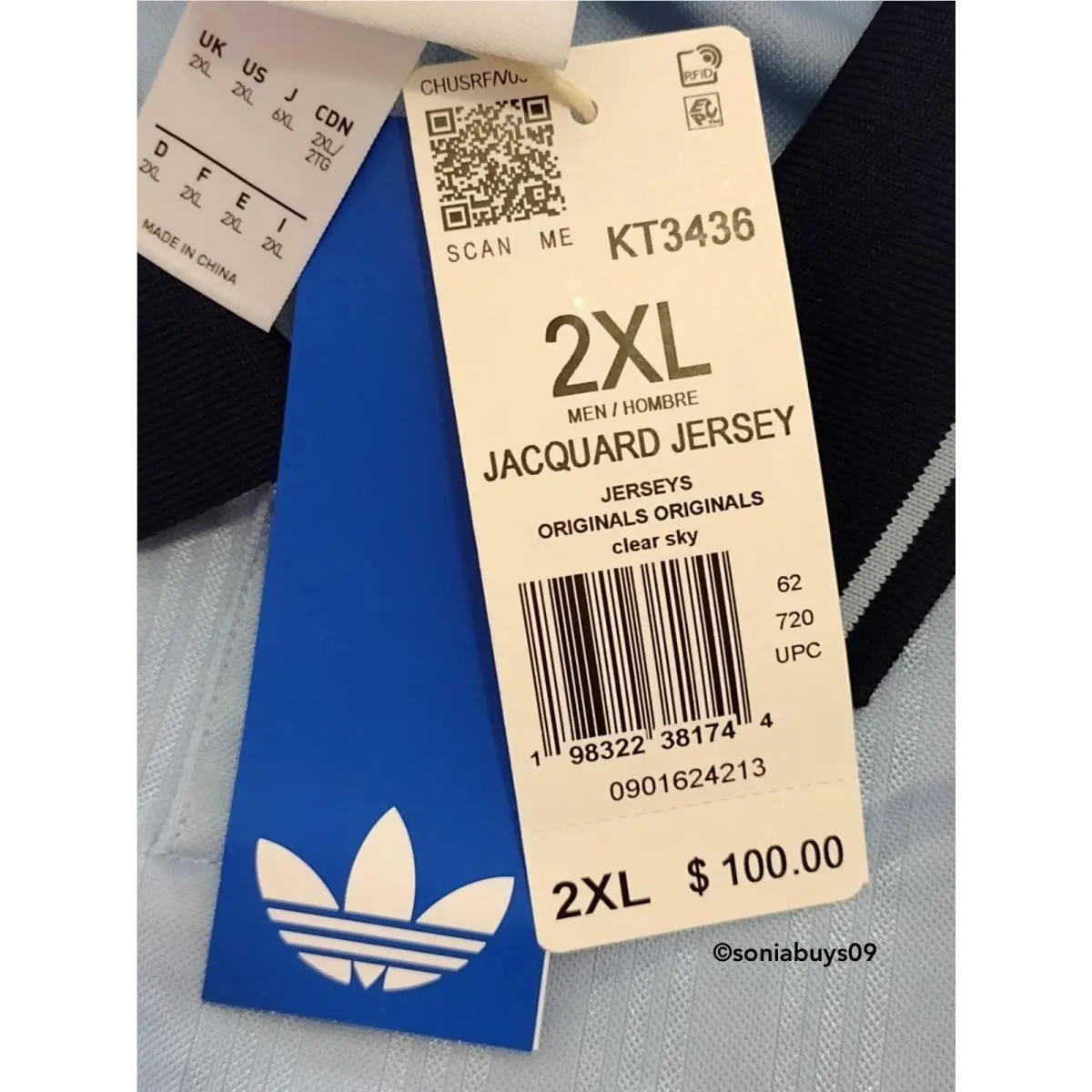 Adidas clothing - Night Indigo/Clear Sky 17