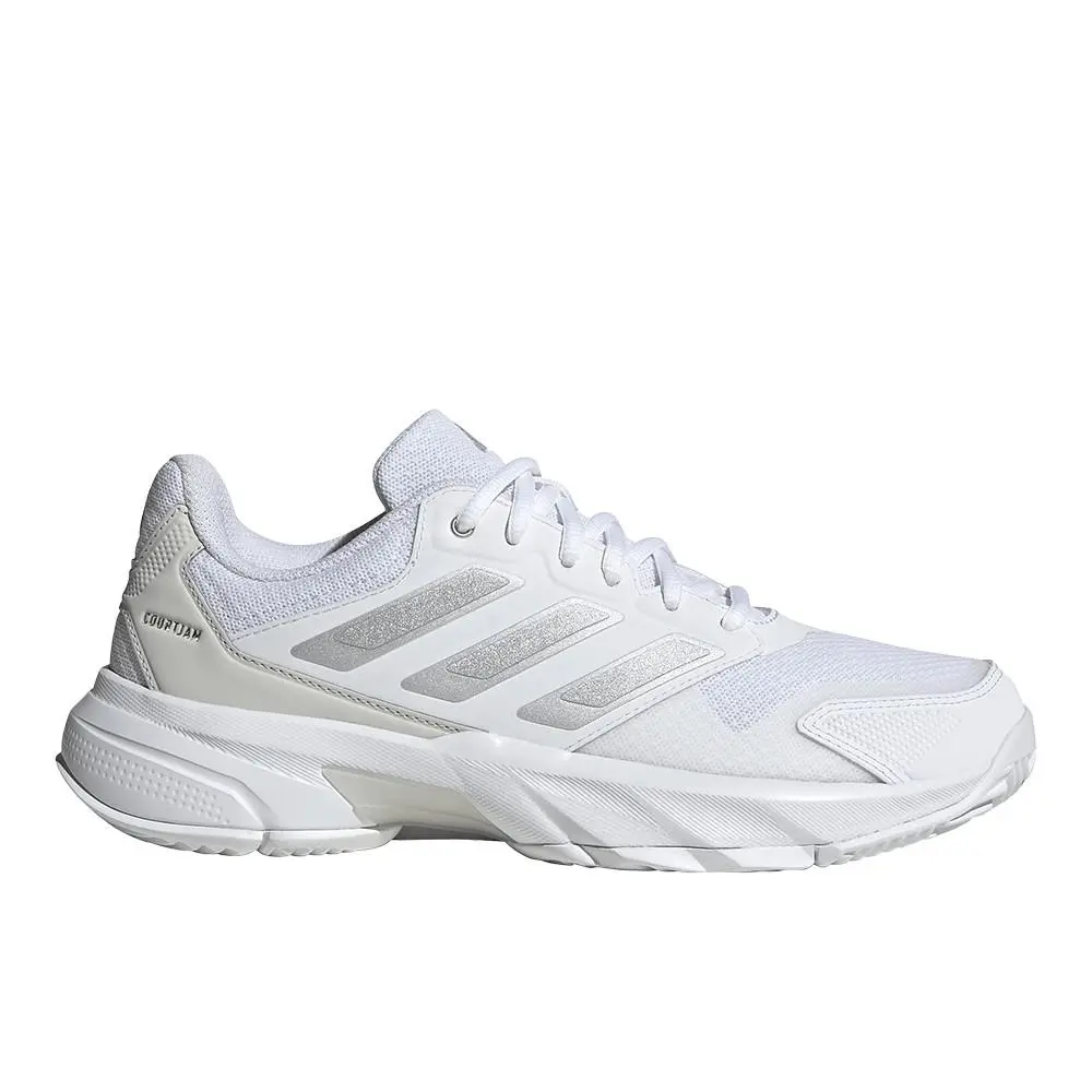 Adidas Courtjam Control 3 Tennis Womens White Sneakers Athletic Shoes SB1158-ID - White