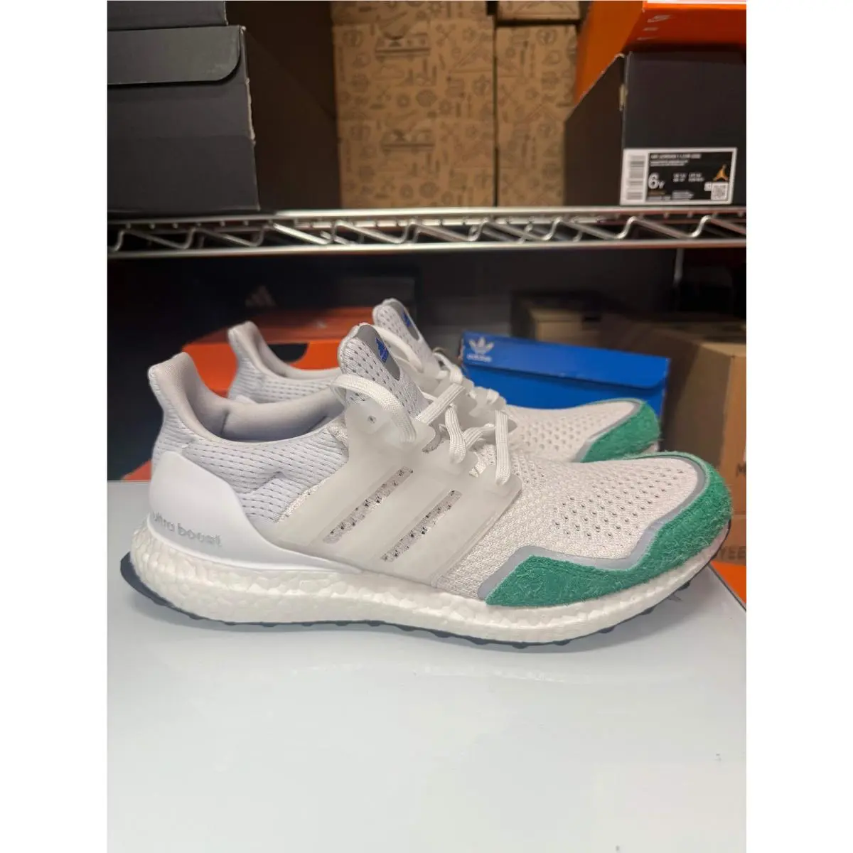 Adidas Men`s Ultraboost 1.0 Shoes White Green GY9134