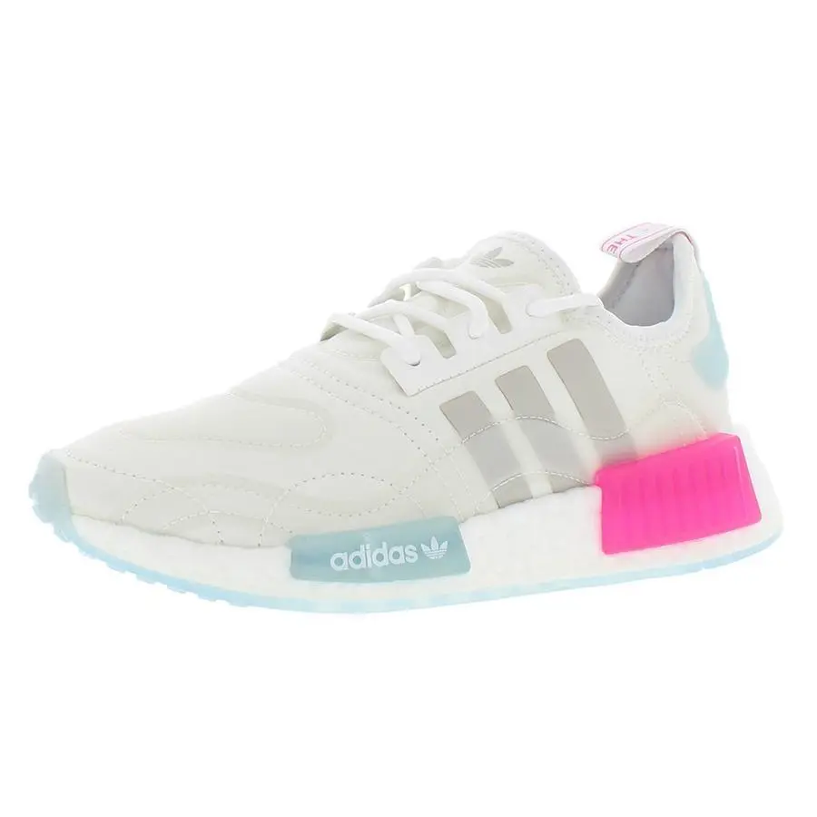 Adidas shoes - Cloud White/Halo Blue/Shock Pink, Main: White 8