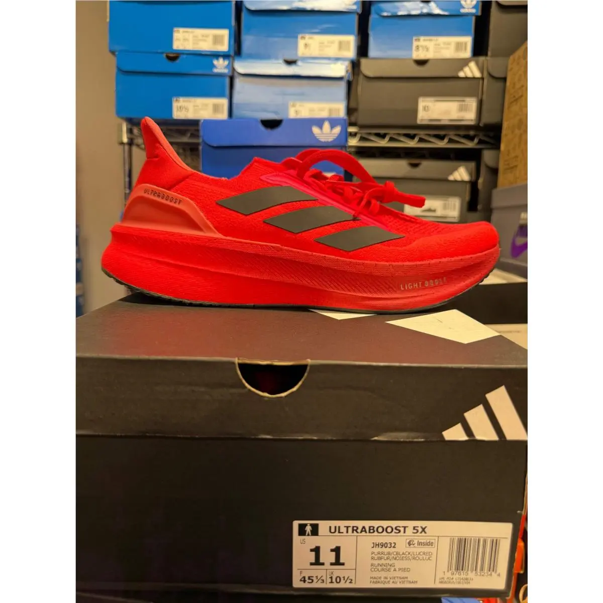 Men`s Ultraboost 5X Shoes Red JH9032 by Adidas
