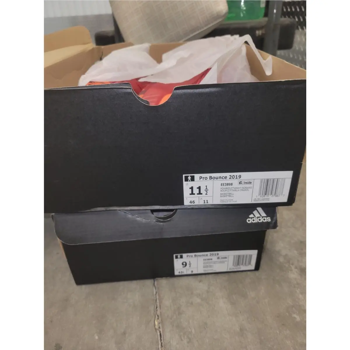 Adidas shoes - adidas Pro Bounce 2019 - Pro Bounce - EE3898 - Red 19