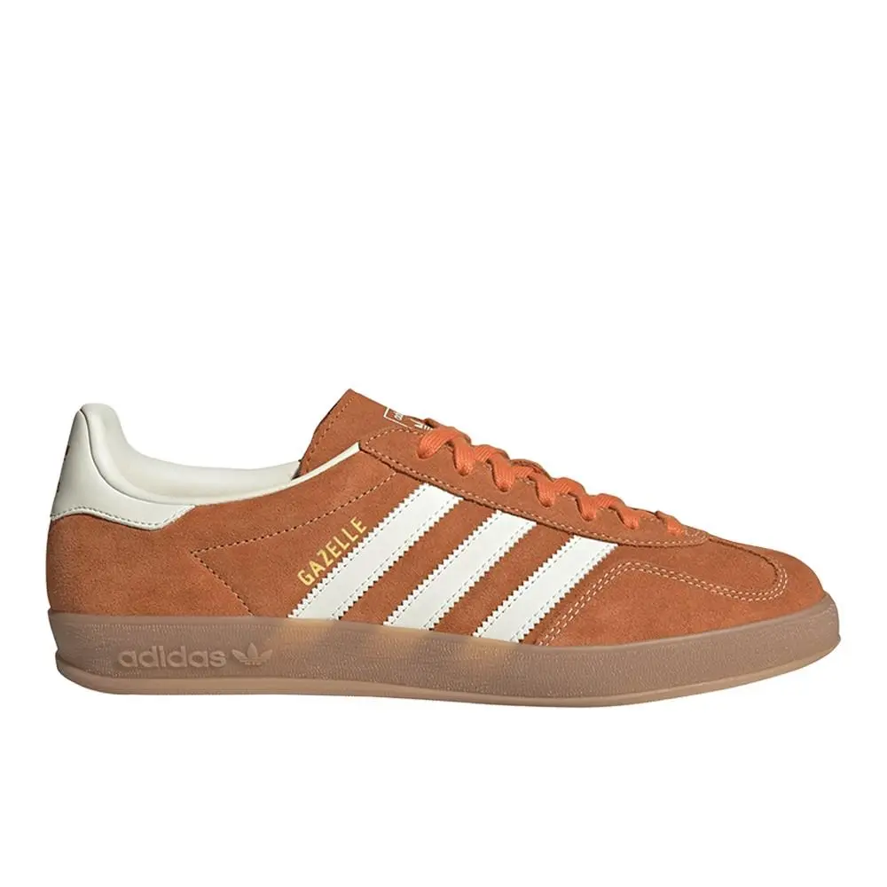 Adidas Gazelle Indoor Mens Orange Sneakers Casual Shoes JQ8392