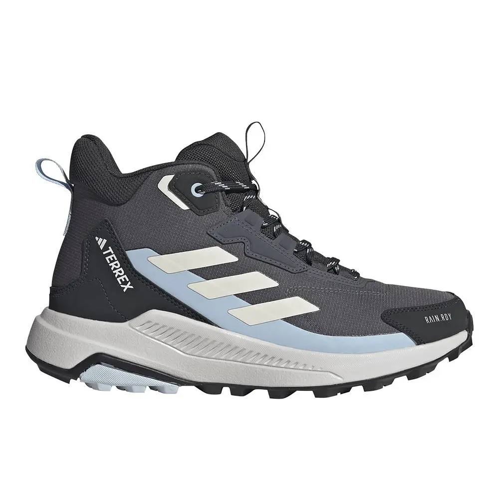 Adidas Terrex Anylander Mid Rain.rdy Hiking Womens Blue Sneakers Athletic Shoes