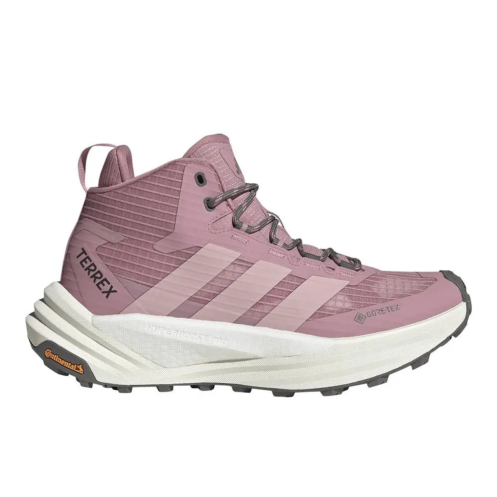 Terrex Free Hiker 3 Mid Goretex Hiking Womens Purple Sneakers Athletic S by Adidas