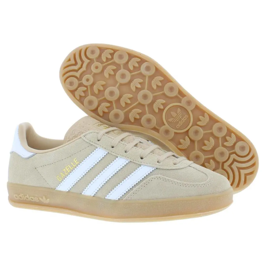 Adidas shoes - Magic Beige/Footwear White/Gum 3, Main: Brown 4