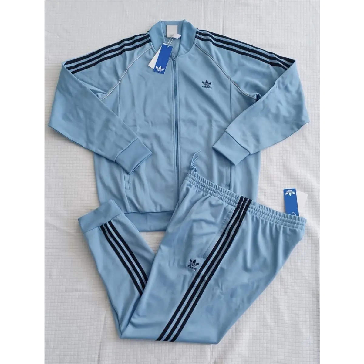 Adidas Originals Sst Superstar Tracksuit Mens Blue 2 Piece Set Sz M L