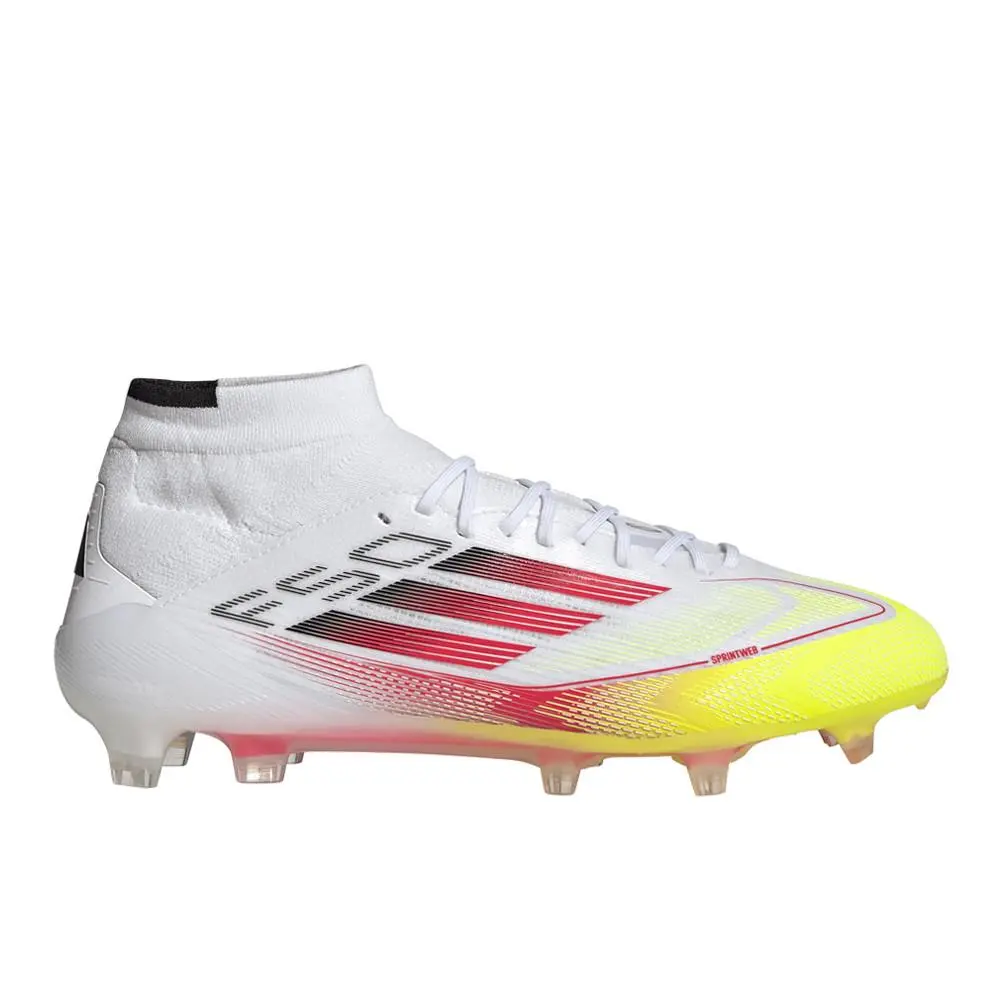 Adidas F50 Elite Mid Firm Ground Womens White Sneakers Athletic Shoes IE1457