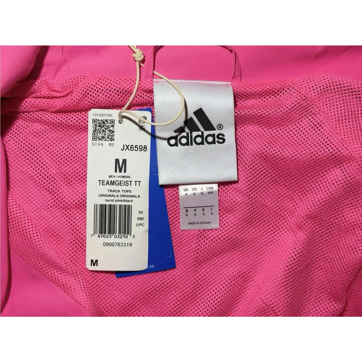 Adidas clothing - Teamgeist Adicolor Track Top - Teamgeist Adicolor Track Top - JX6598 - Lucid Pink Black 4
