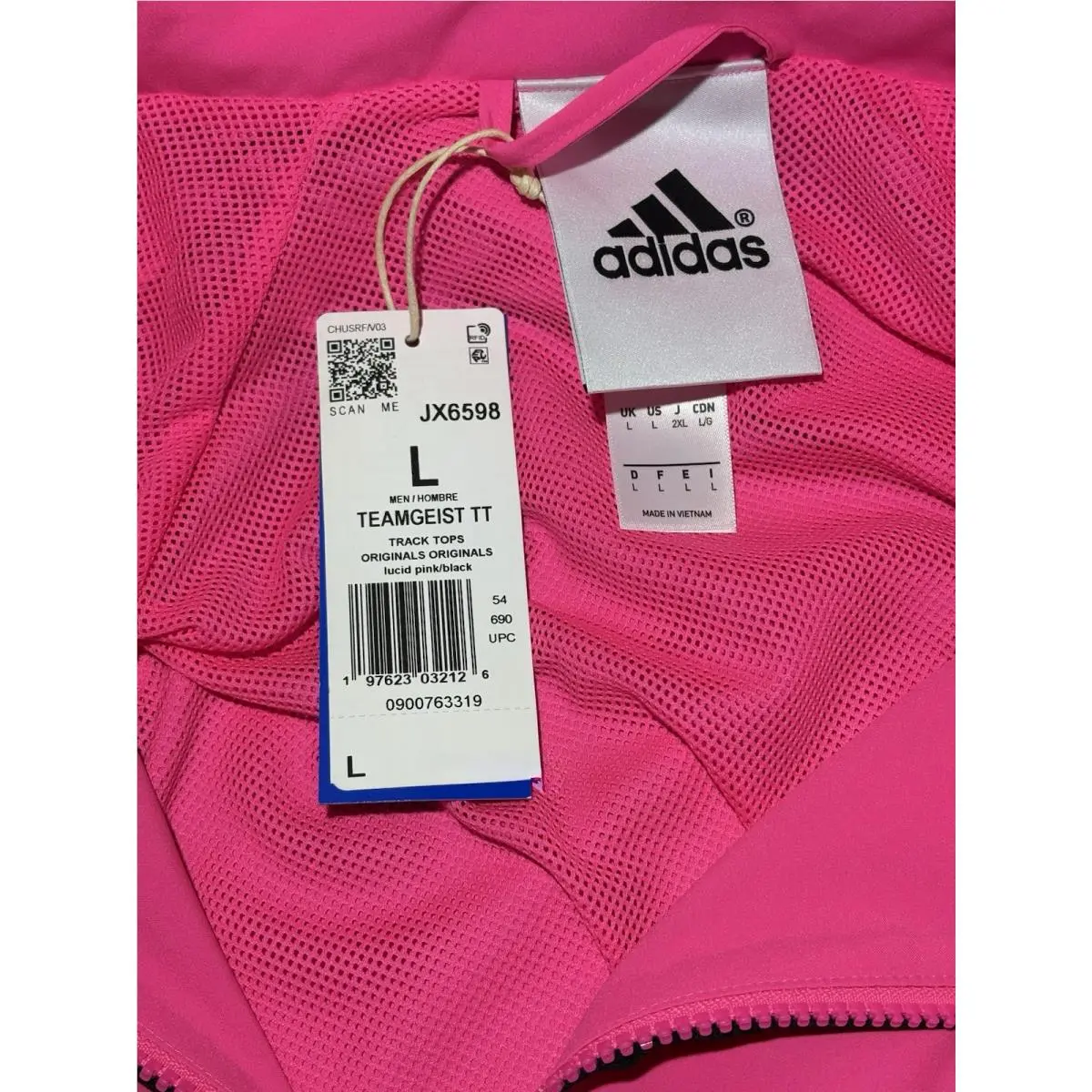 Adidas clothing - Teamgeist Adicolor Track Top - Teamgeist Adicolor Track Top - JX6598 - Lucid Pink Black 15