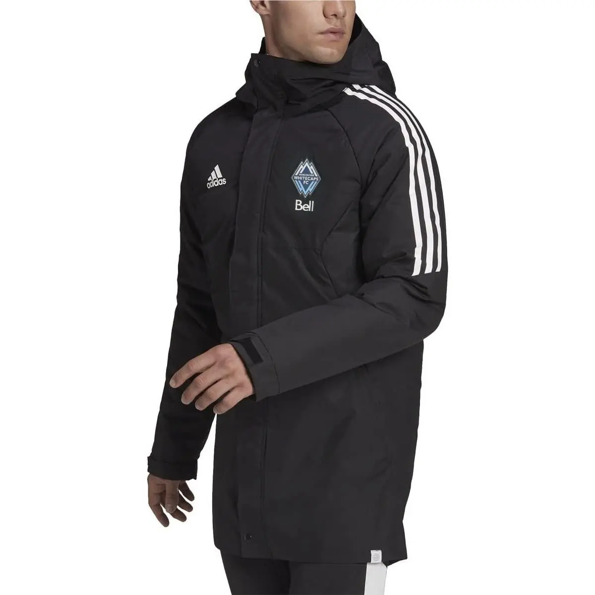 Mens Vancouver Whitecaps Con22 Stad Par Jacket Midweight Mls by Adidas