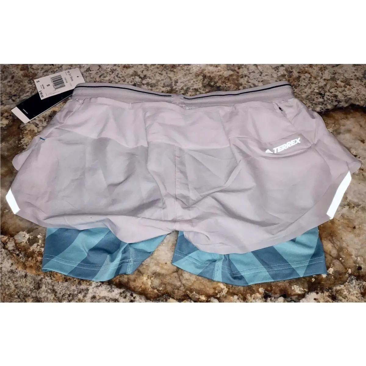 Adidas clothing - ADIDAS Agravic Two In One Shorts - CG2453 - Gray, Main: Gray 5