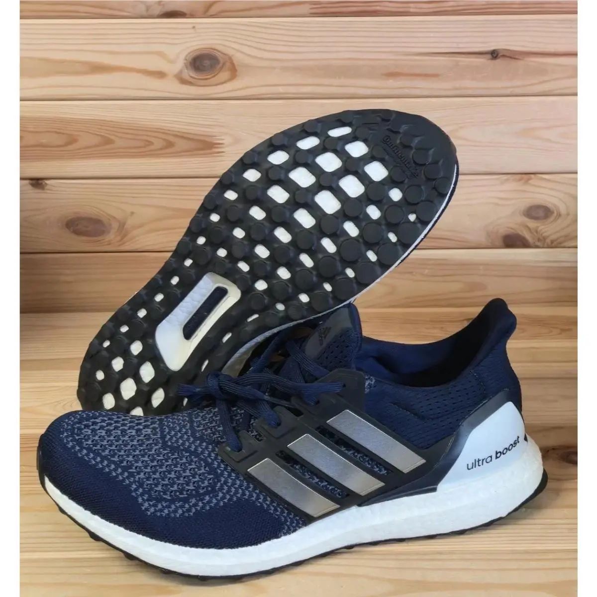 Adidas Ultraboost 1.0 Blue White Comfy Athletic Shoes JR1985 Men`s