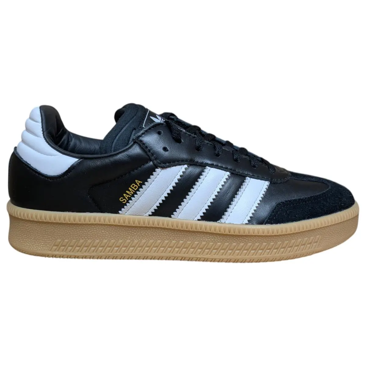 Adidas Unisex Samba Xlg Sneakers - Black/white/gum - US Size M9.5/W10.5 - IE1379