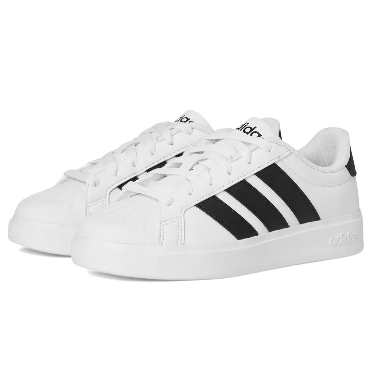 Children Unisex Shoes  Kids Streetalk Shoes Big Kid White/Black/Black by Adidas