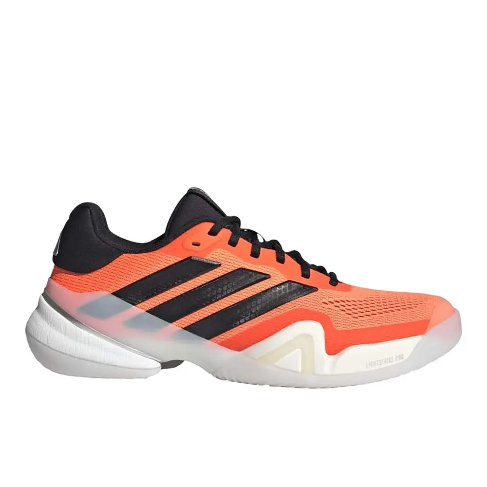 Adidas Barricade 14 Tennis Mens Black Orange Sneakers Athletic Shoes JS1927