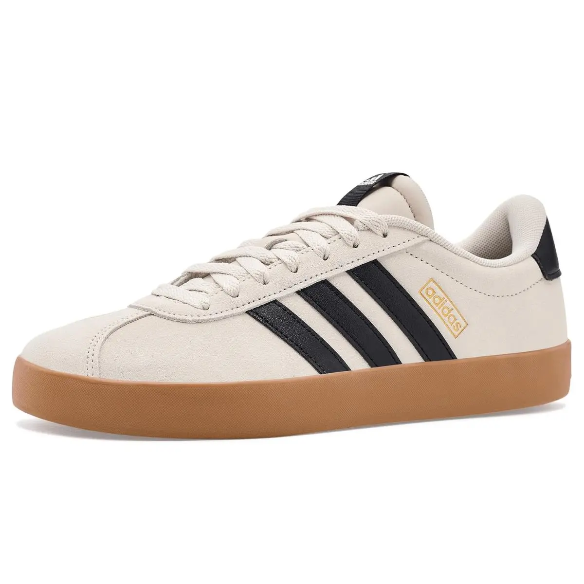 Man`s Sneakers Athletic Shoes  VL Court 3.0 Alumina/Black/Gold Metallic by Adidas