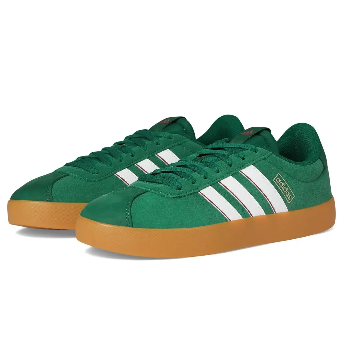 Man`s Sneakers Athletic Shoes  VL Court 3.0 Dark Green/White/Collegiate Burgundy by Adidas